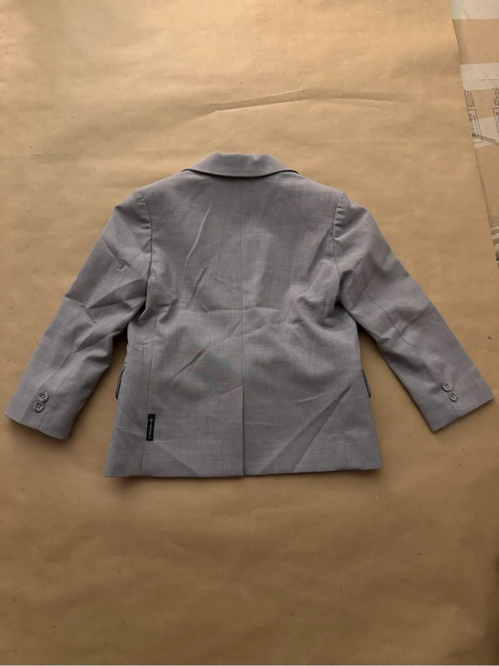 Armani Junior 2 Piece Grey Suit Size 4 Formal Graduation Wedding Virgin Wool